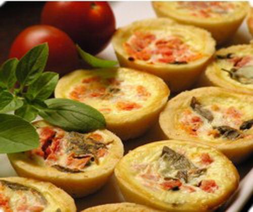 Quiche de Tomate Seco para Festa