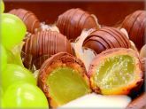 Uva Coberta com Chocolate para Festa